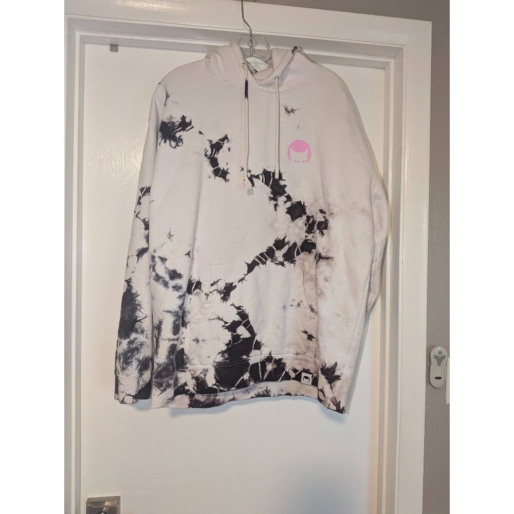 Gutter Cat Gang Men's Hoodie Sz L white tie dye